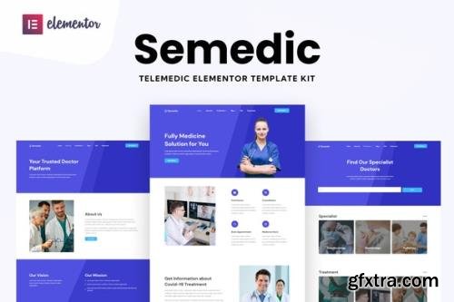 ThemeForest - Semedic v1.0.0 - Doctor Telehealth Elementor Template Kit - 33800694