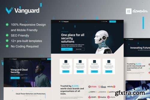 ThemeForest - Vanguard v1.0.0 - Cyber Security Service Elementor Template Kit - 33879716