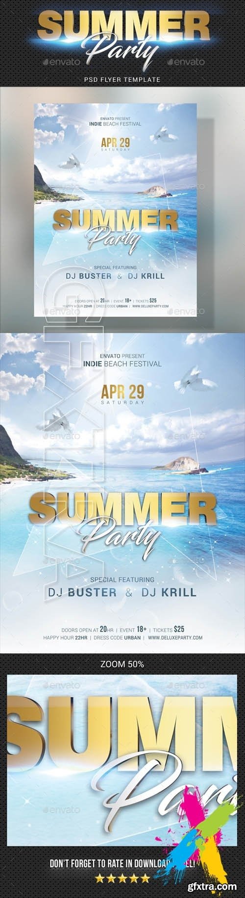 GraphicRiver - Summer Dj Party Flyer 20391365