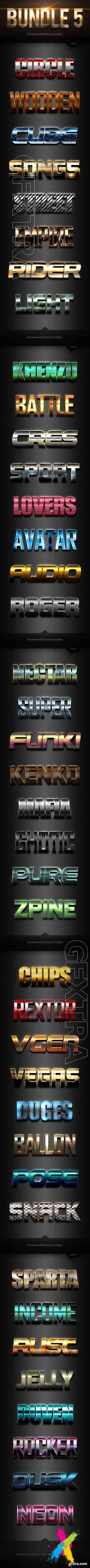 GraphicRiver - 40 Photoshop Text Effects Bundles 5 20384194