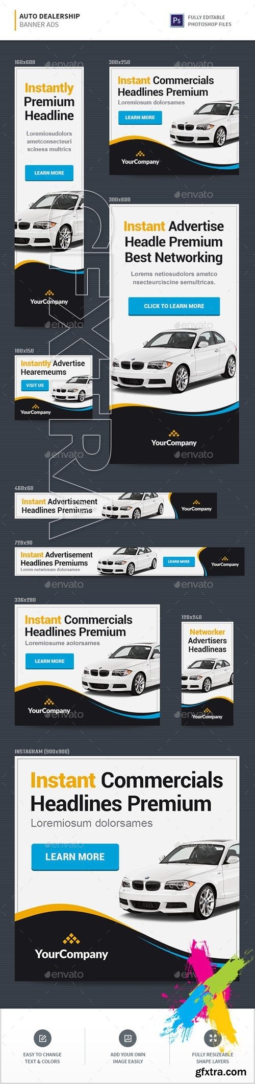 GraphicRiver - Auto Dealership Banners 20377876