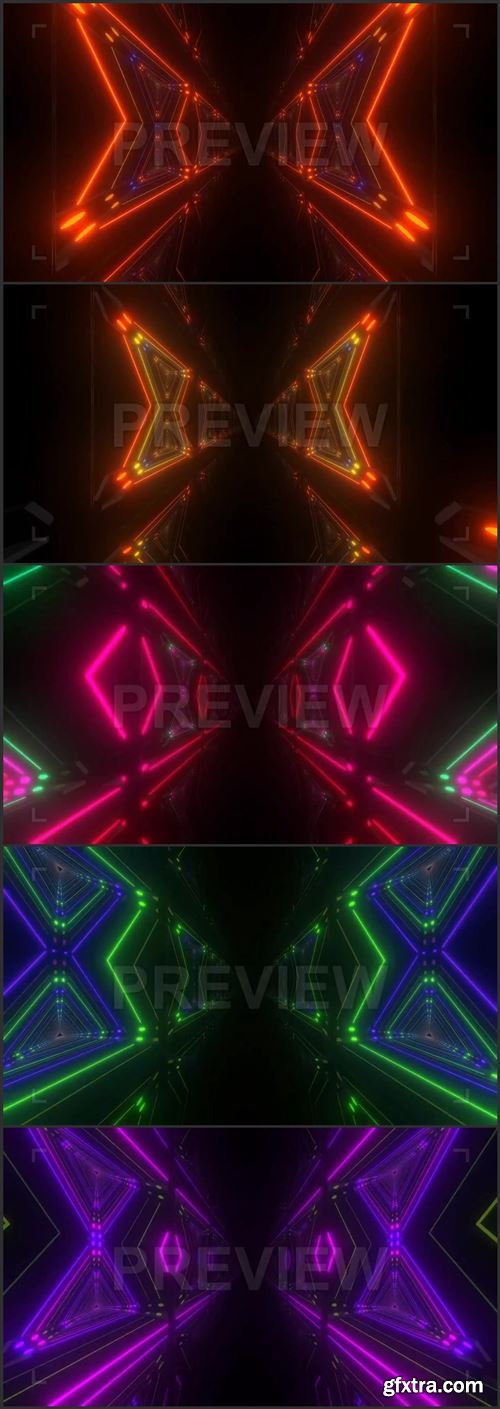 Geometric Neon Corridor Pack 418927