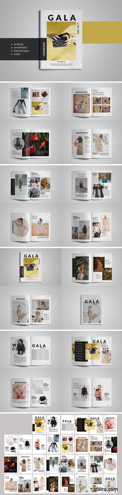 Gala Project Lookbook Template