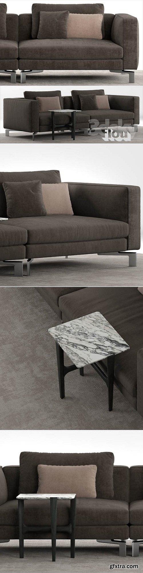 Flou Tay Modular Sofa Composition A