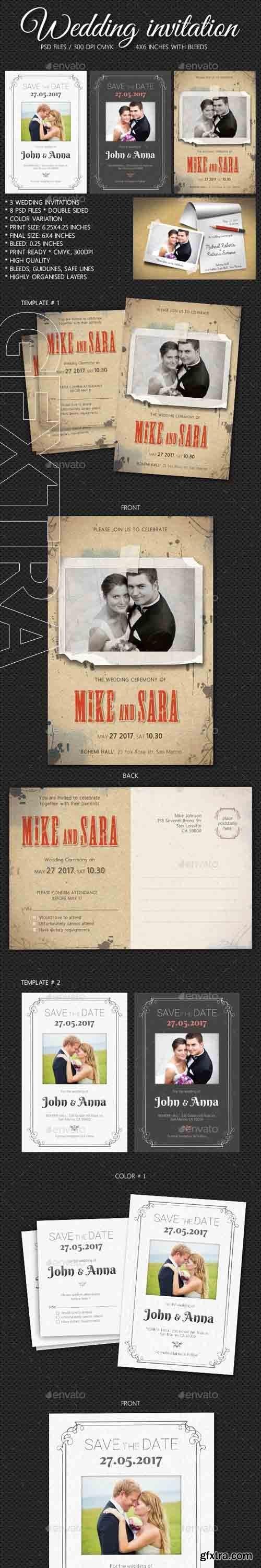 GraphicRiver - Wedding Invitation Bundle 2 20343788