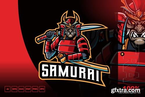 Samurai Mascot logo