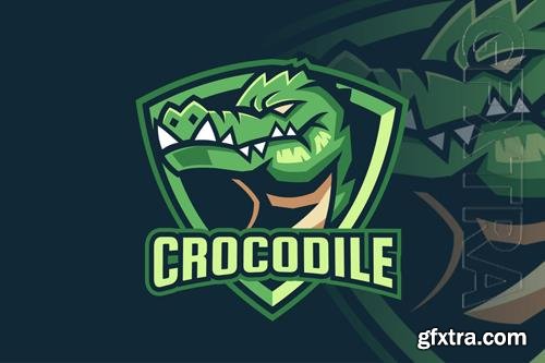 Green Crocodile Logo Design