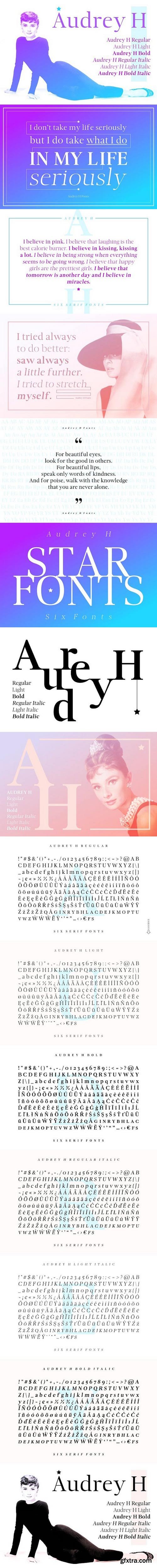 Audrey H Fonts