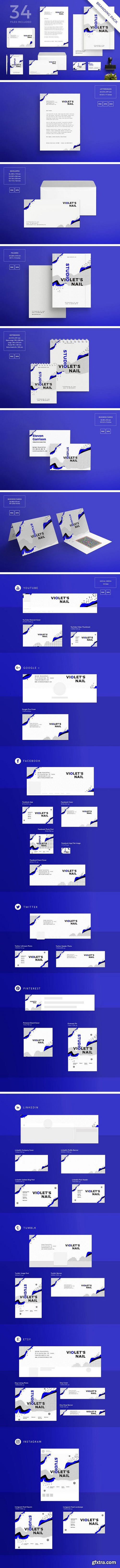 Branding Pack Violets Nail Studio