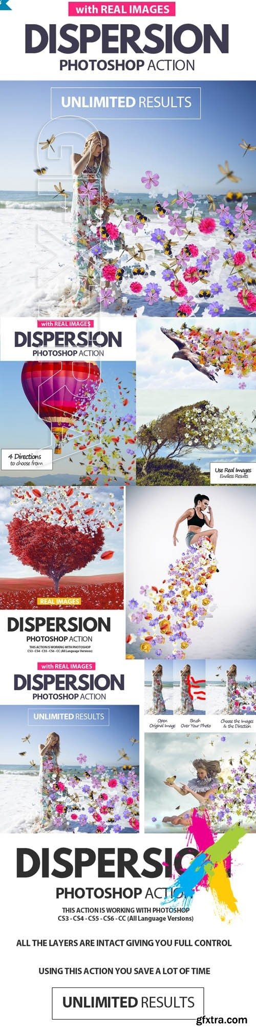 GraphicRiver - Dispersion with Real Images Photoshop Action 19859000