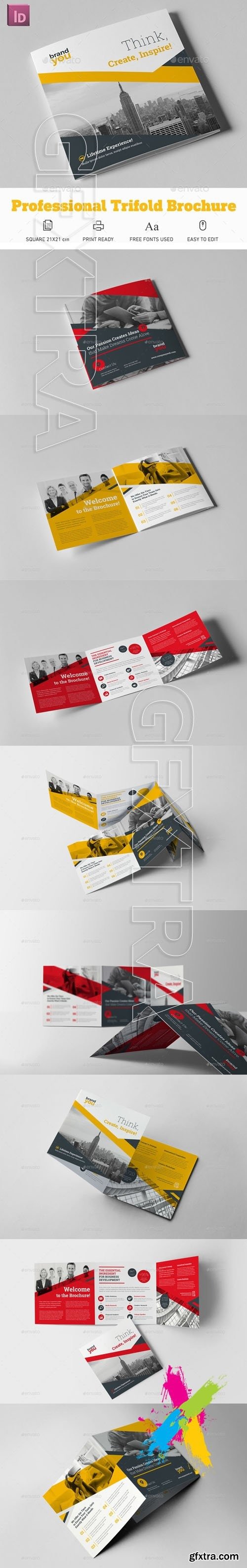 GraphicRiver - Professional Square Trifold Brochure 19855516