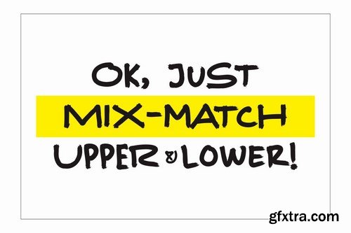 Marker Random A Mixmatch Font