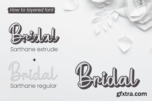 Sarthane - Wedding Font