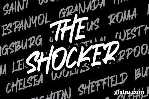 The Shocker - Handwritten Brush Font