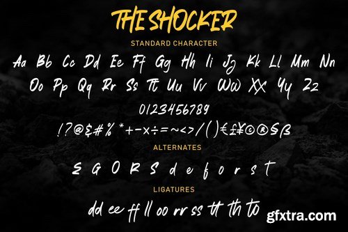 The Shocker - Handwritten Brush Font