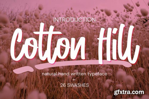 Cotton Hill - Natural Hand Written Typeface