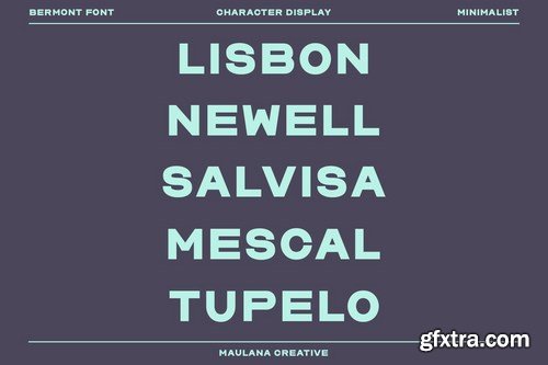 Bermont Sans Serif Display Font