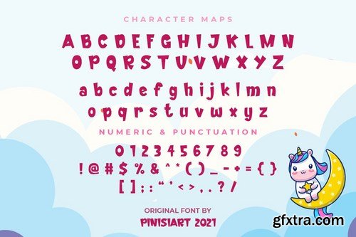 Funicorn - cartoon font