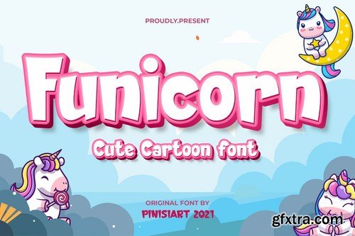 Funicorn - cartoon font