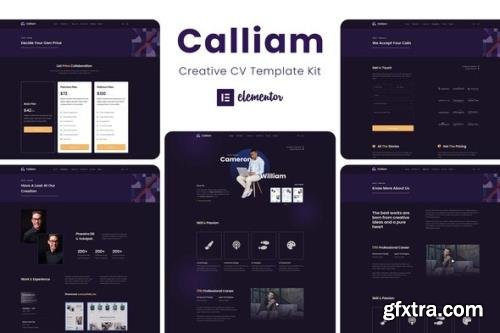 ThemeForest - Calliam v1.0.1 - Creative CV Elementor Template Kit - 33938733