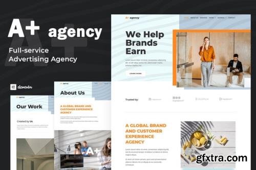 ThemeForest - A-Plus v1.0.0 - Creative Agency Elementor Template Kit - 33943760