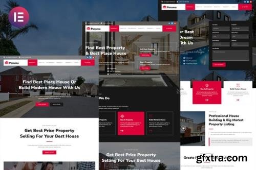 ThemeForest - Peruma v1.0.0 - Real Estate & Property Listing Elementor Template Kit - 33927890