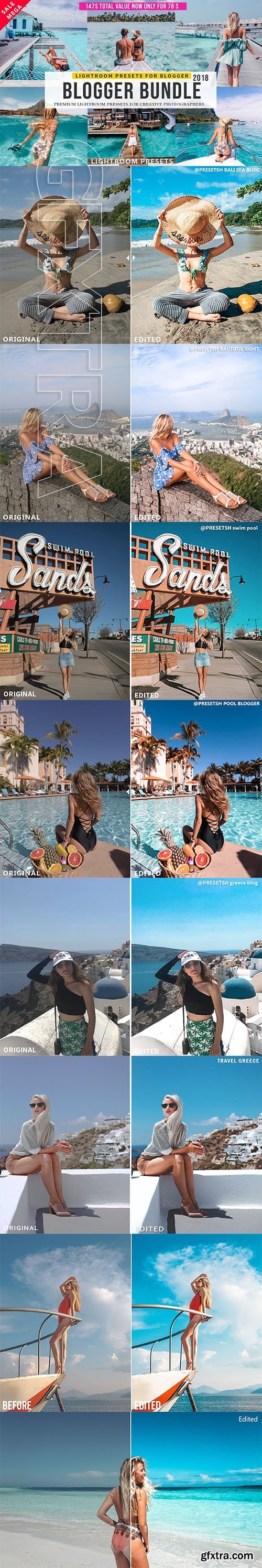 CreativeMarket - Pro Blogger Lightroom Presets Bundle 2840552