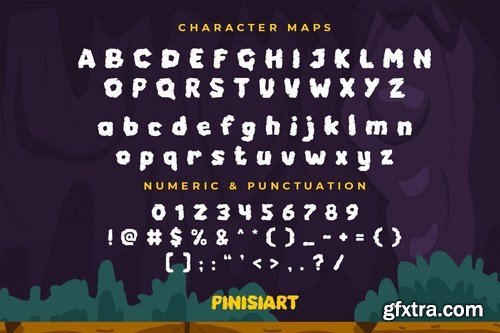 Cave Stone - prehistoric cartoon font