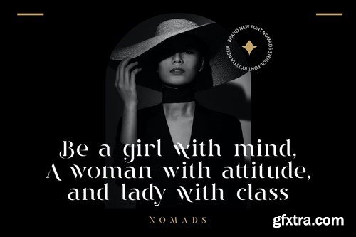 Nomads - Classy and Glamour Stencil Serif