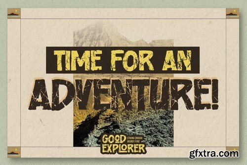 Good Explorer - Strong Rough Brush Font