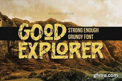 Good Explorer - Strong Rough Brush Font