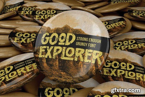 Good Explorer - Strong Rough Brush Font