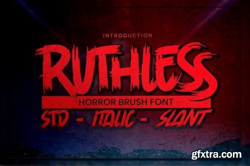 Ruthless - Horror brush Font