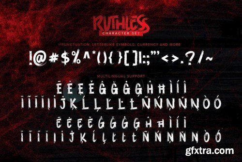 Ruthless - Horror brush Font