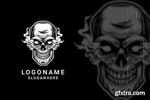 Skull Flame Logo Design