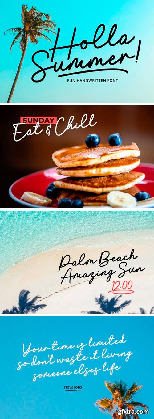 Holla Summer Script Font