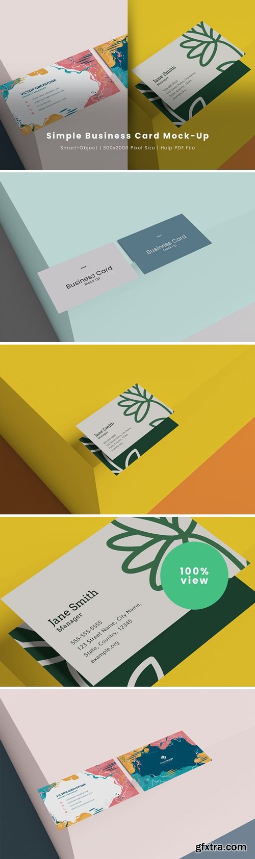 Simple Business Card Mock Up