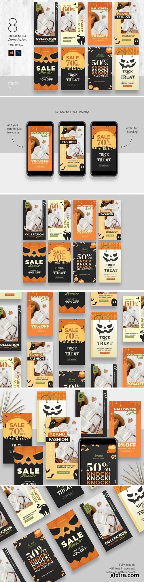 Halloween Social Media Story Templates