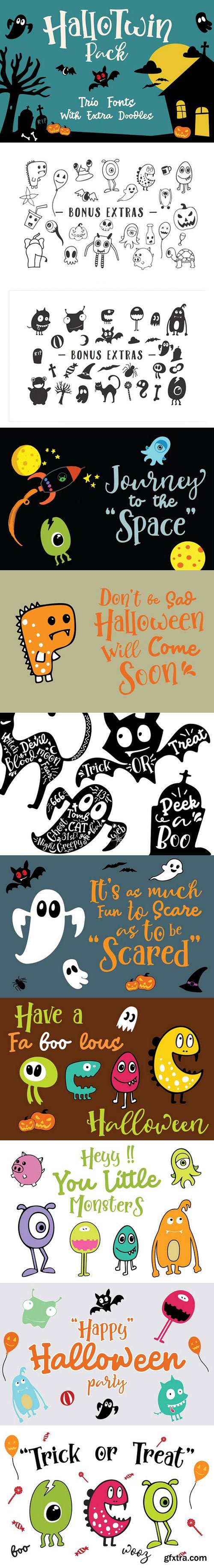 HalloTwin Font Pack