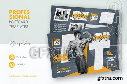 Fitness Time Postcard Templates NGMHPS8