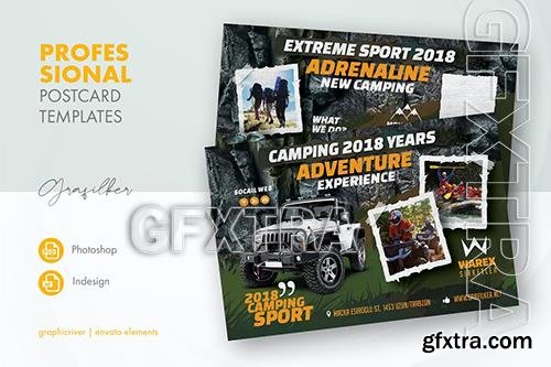 Camping Adventure Postcard Templates SG9F9KL