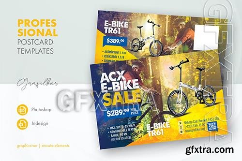 Bicycle Sales Postcard Templates JV7WB4T