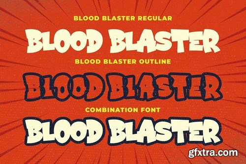 Blood Blaster a Bouncy Cartoon Font