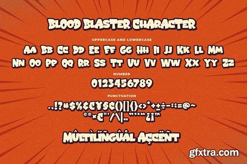 Blood Blaster a Bouncy Cartoon Font