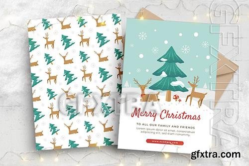 Christmas Winter Card / Invitation Template 6Z5DU6F