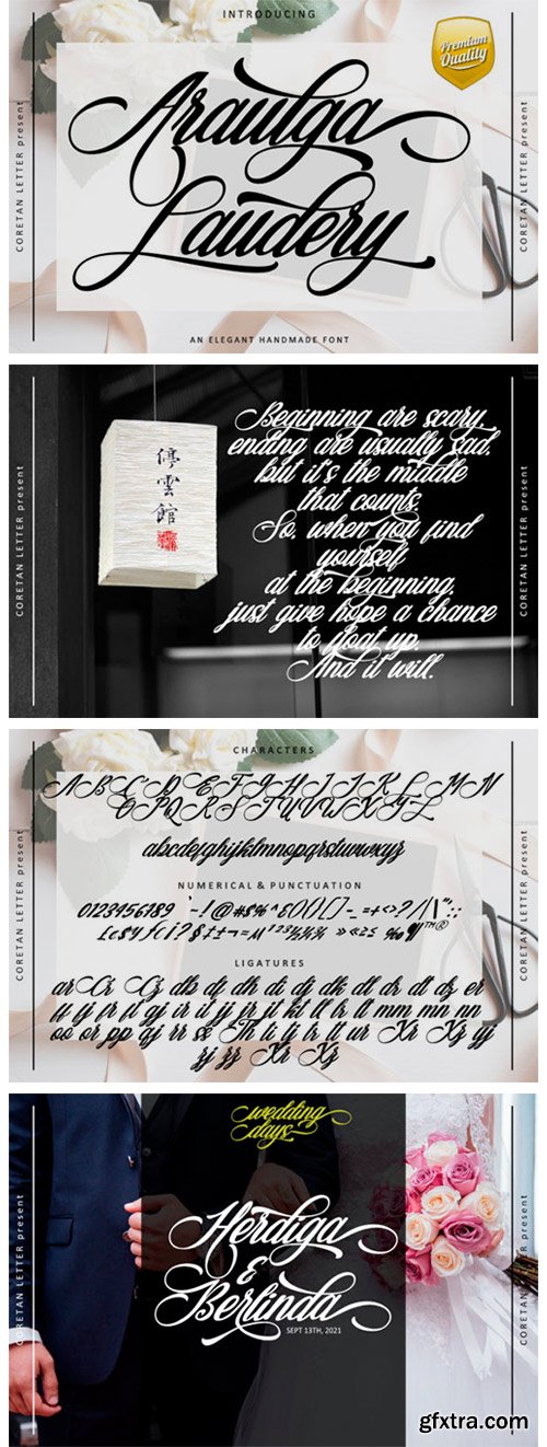 Araulga Laudery Font