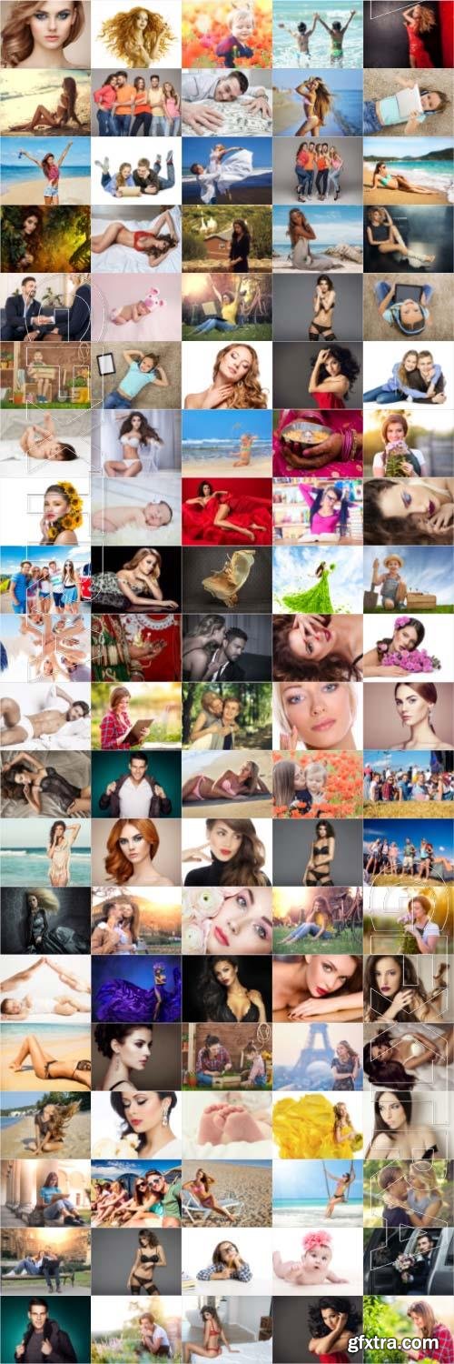 People, men, women, children, stock photo bundle vol 7