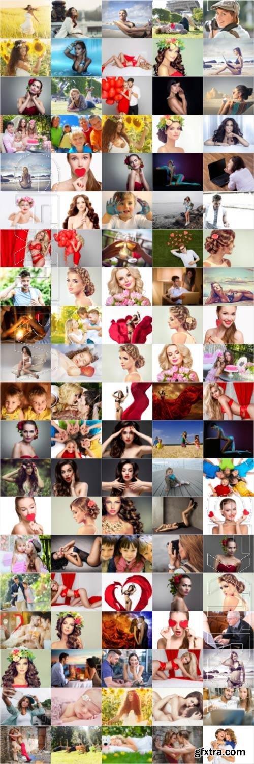 People, men, women, children, stock photo bundle vol 5