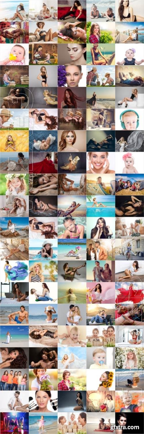 People, men, women, children, stock photo bundle vol 2