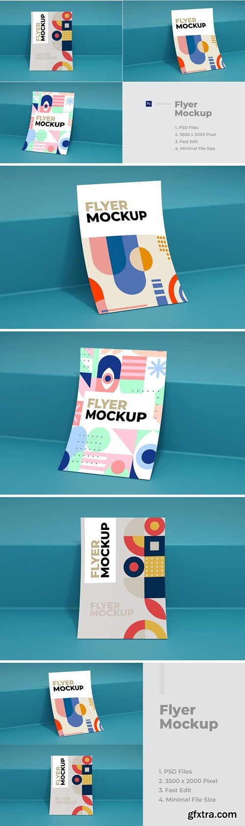 A4 - Perspective Flyer Poster Mockup